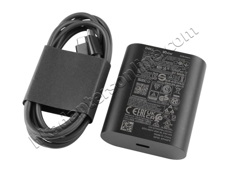 原廠 60W USB-C Dell 01F45P 1F45P Charger 充電器 電源 + 電源線 - Click Image to Close