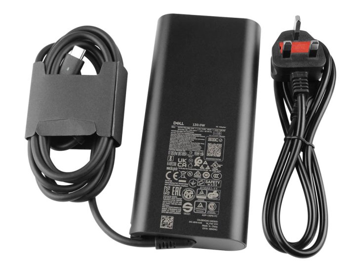 原廠 130W GaN Dell GNH73 492-BDPB Charger 充電器 電源 + 電源線 - Click Image to Close