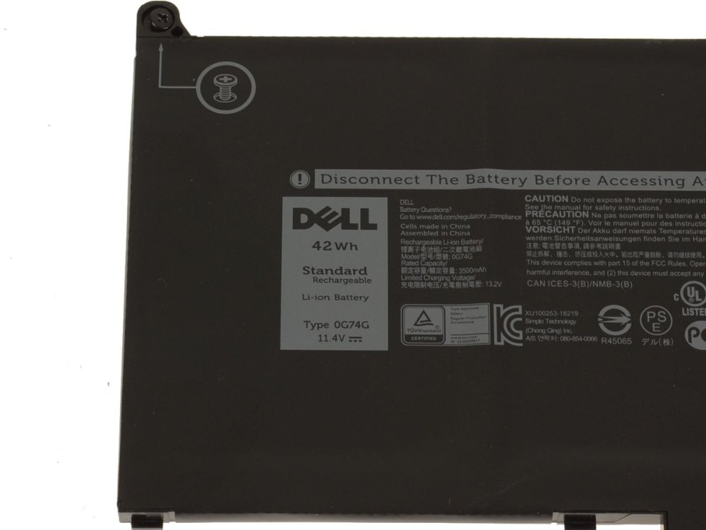 3500mAh 42Wh Dell 03KF82 3KF82 電池