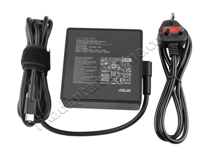 原廠 130W USB-C Asus 0A001-00310400 Charger 充電器 電源 + 電源線 - Click Image to Close