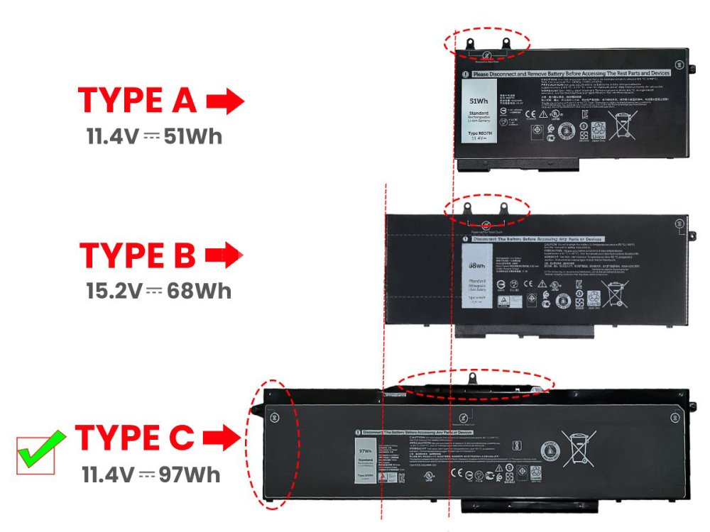 原廠 電池 97Wh 8070mAh Dell 451-BCJI A029D1