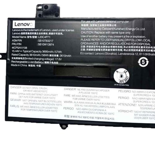 原廠 電池 3695mAh 57Wh Lenovo SB11M89858