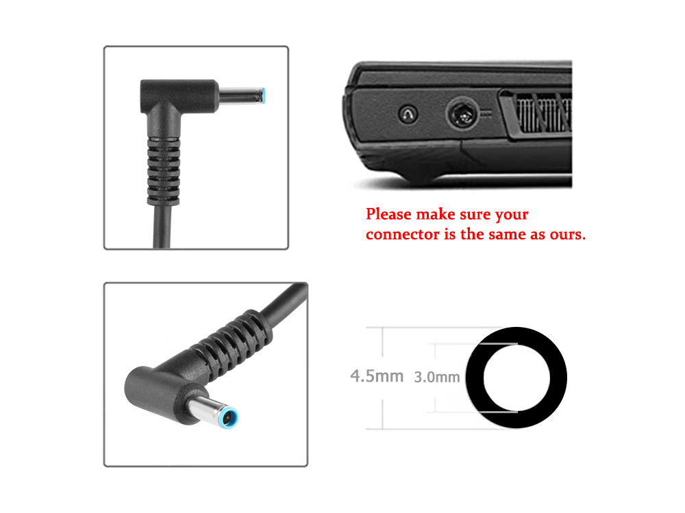 45W Laptop Charger Compatible With L25296-002 Adapter + Cord