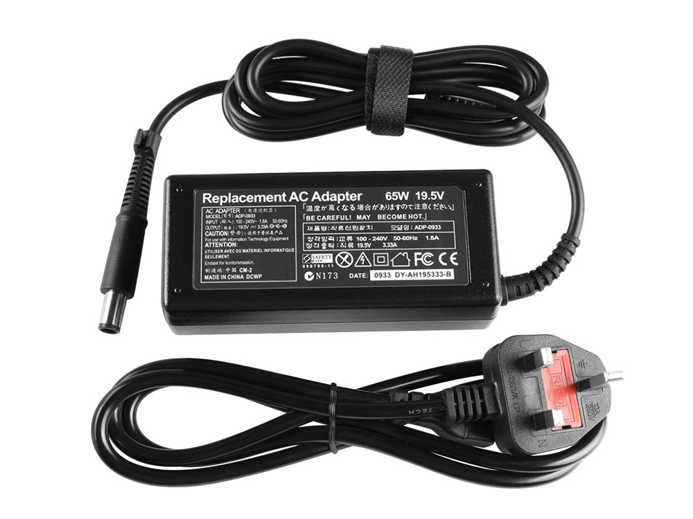 65W Laptop Charger Compatible With 849650-001 + Cord