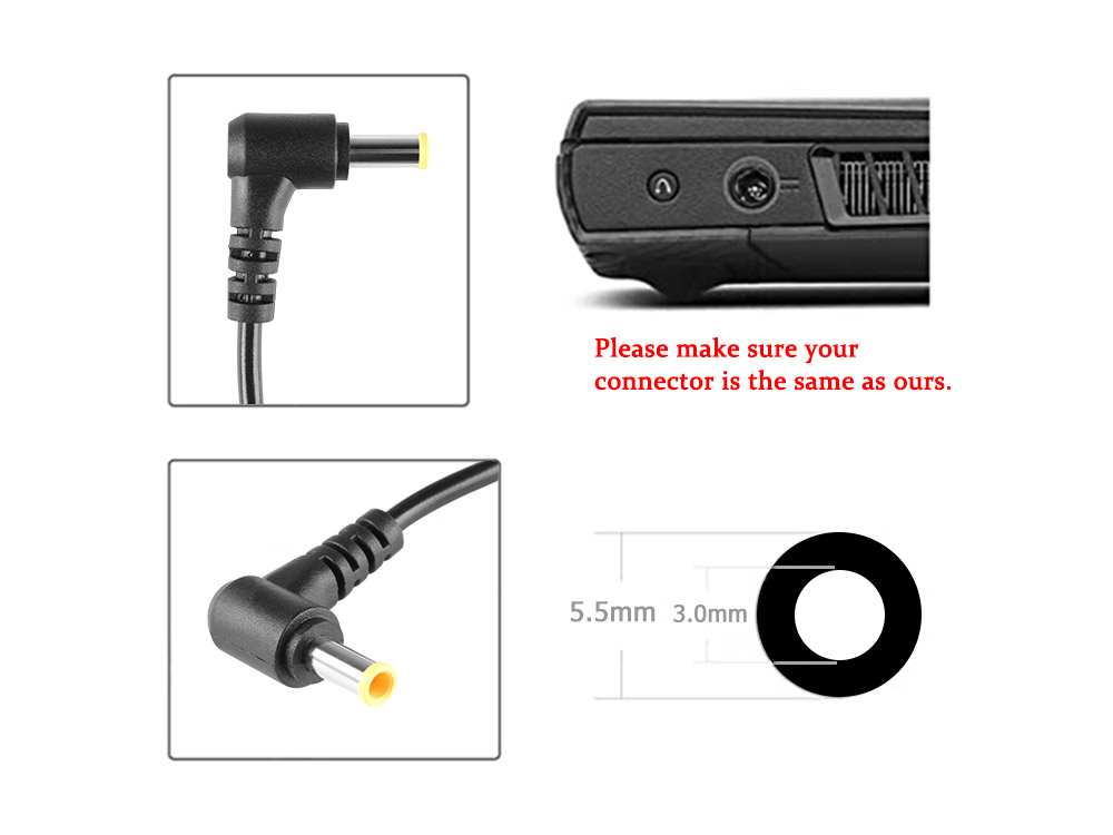 40W Laptop Charger Compatible With BA44-00264A + Cord