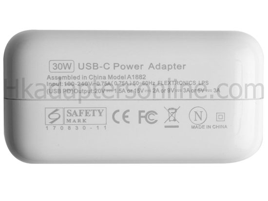 29W USB-C 變壓器/充電器for Apple MacBook MMGL2J/A + 免費電源線