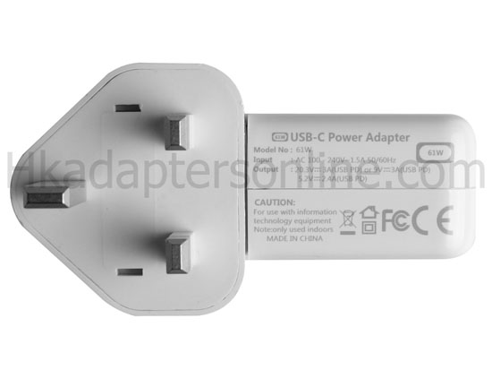 61W USB-C Apple MacBook Pro 13 M1 2020 MYD83PP/A Charger 充電器 電源 + 電源線