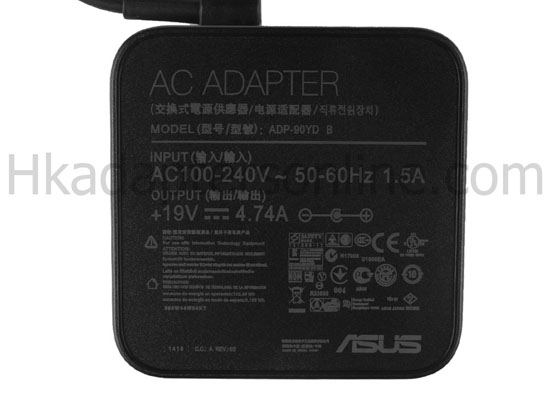 原廠 90W Asus 0A001-00055400 Charger 充電器 電源 + 電源線