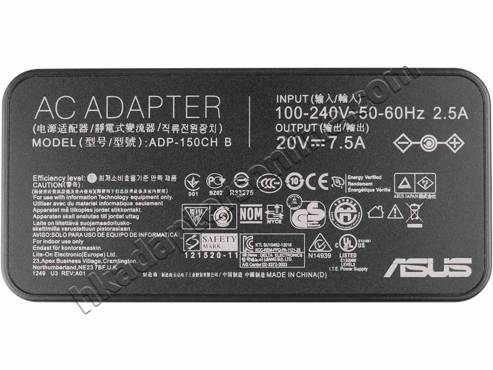 原裝 150W Asus 0A001-00083700 Charger 充電器 電源 + 電源線