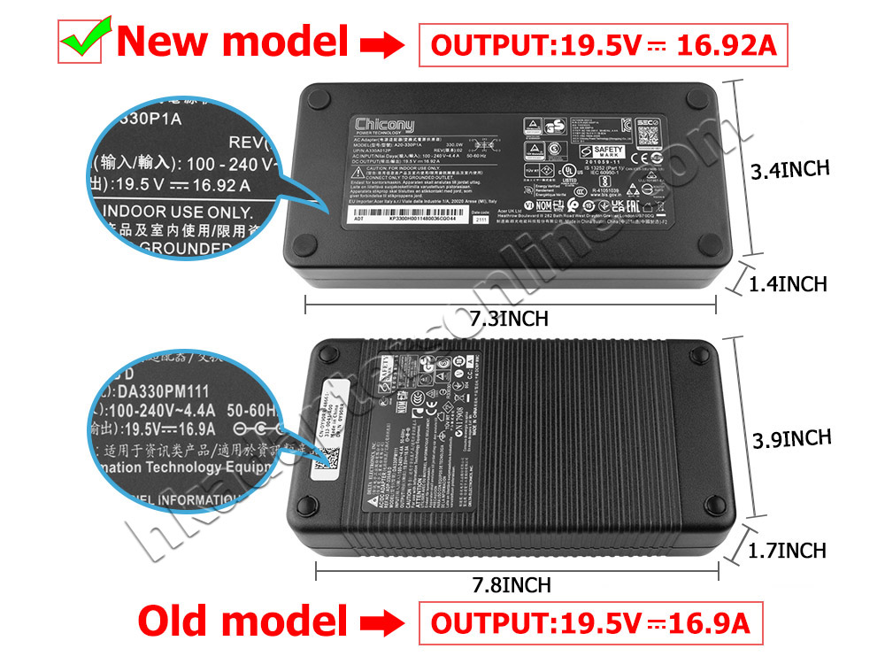 原廠 330W MSI Vector 16 HX A14VHG MS-15M1 Charger 充電器 電源 + 電源線