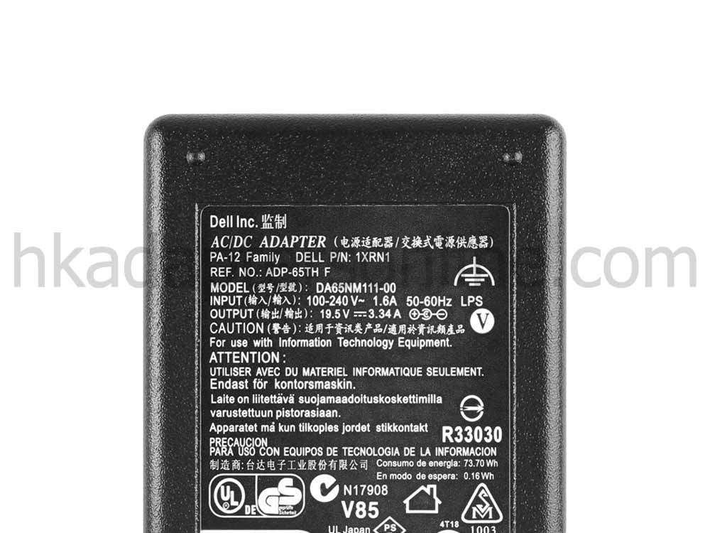 原裝 65W Dell Vostro 5560 5560D Charger 充電器 電源 + 電源線