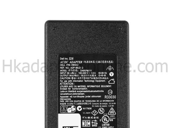 原廠 90W Dell 056MM8 56MM8 Charger 充電器 電源 + 電源線