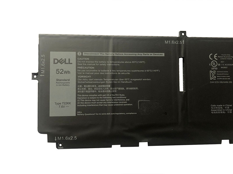 6500mAh 52Wh Dell 0WN0N0 451-BCOW 電池