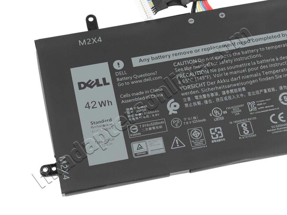 原廠 5250mAh 42Wh Dell 01WND8 0JT90P 電池