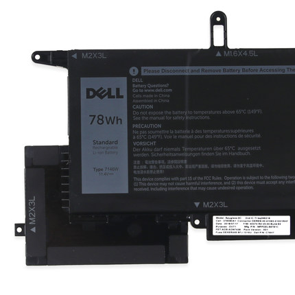 原廠 6500mAh 78Wh Dell WD8P8 電池