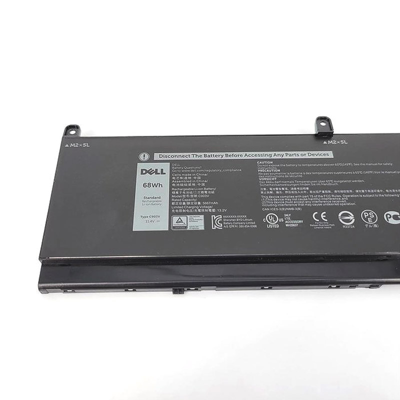 原廠 5667mAh 68Wh Dell 453-BBCP 電池