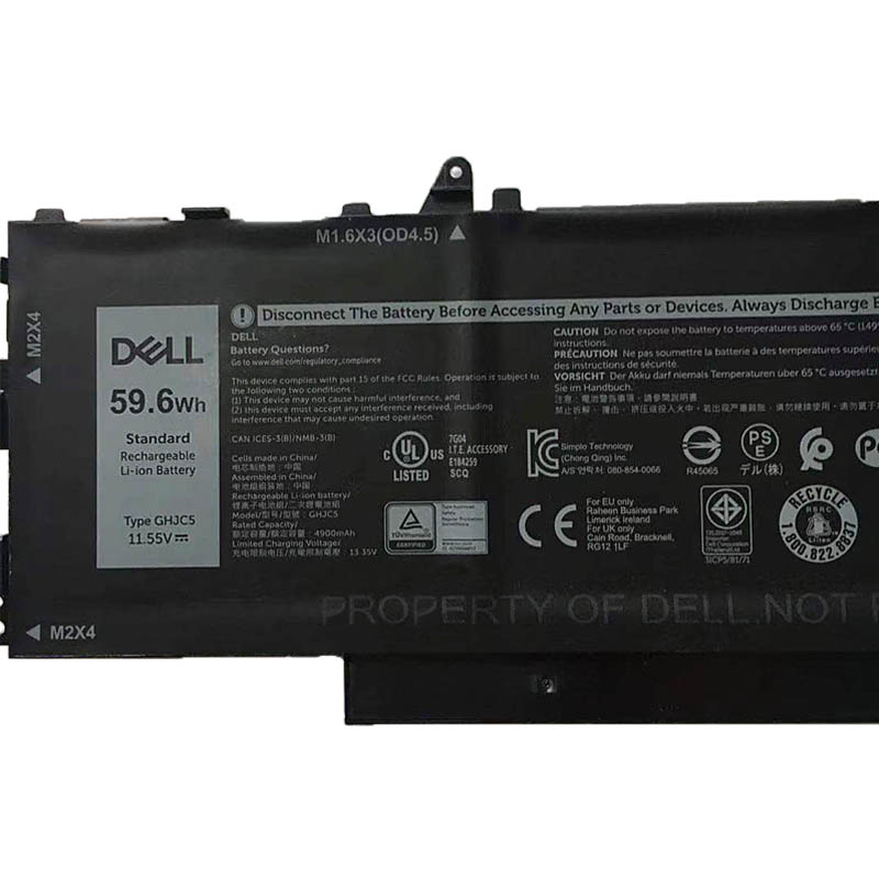 原裝 4900mAh 59.6Wh Dell OVTH85 電池