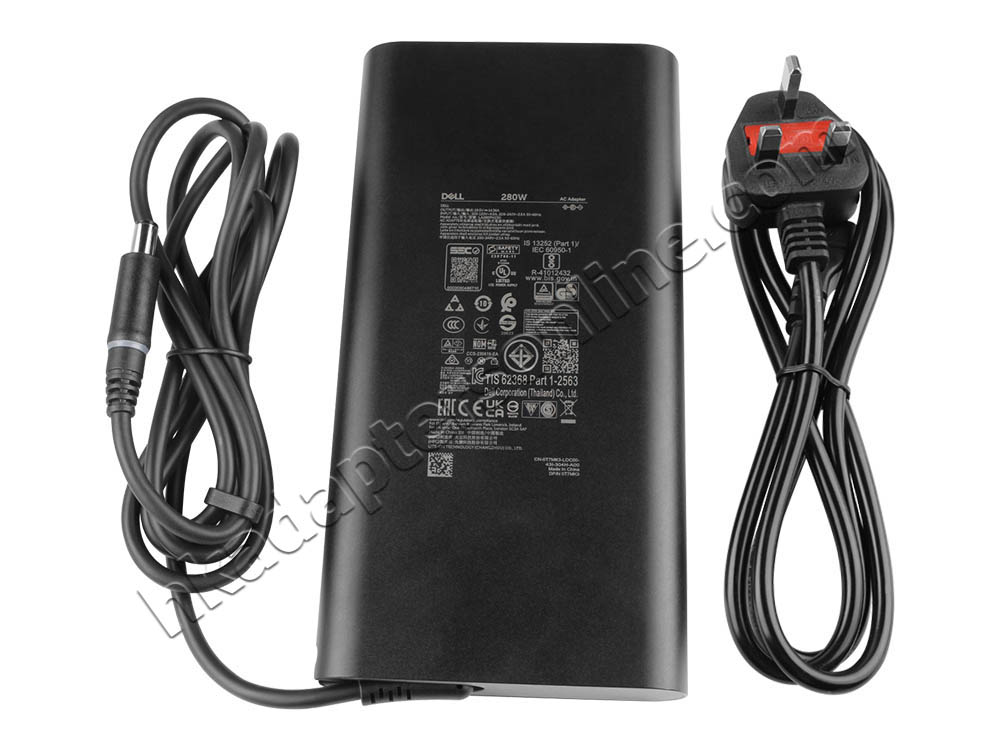 原廠 280W GaN Dell 492-BDPV 2V9TY Charger 充電器 電源 + 電源線