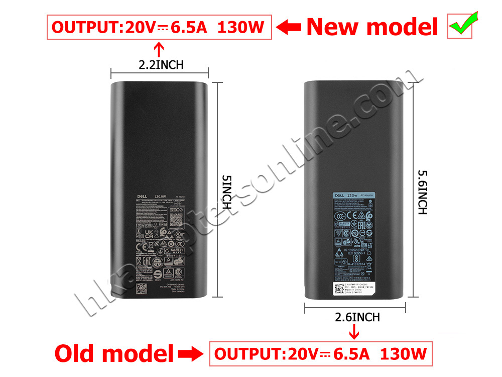 原廠 130W GaN Dell GNH73 492-BDPB Charger 充電器 電源 + 電源線