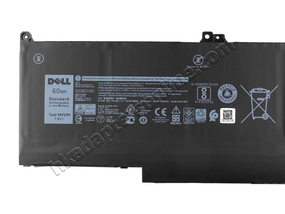 原廠 7500mAh 60Wh Dell 0829MX 829MX 電池