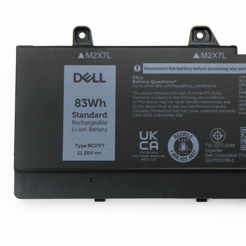 原裝 6827mAh 83Wh Dell 0RCVVT T6PFX 電池