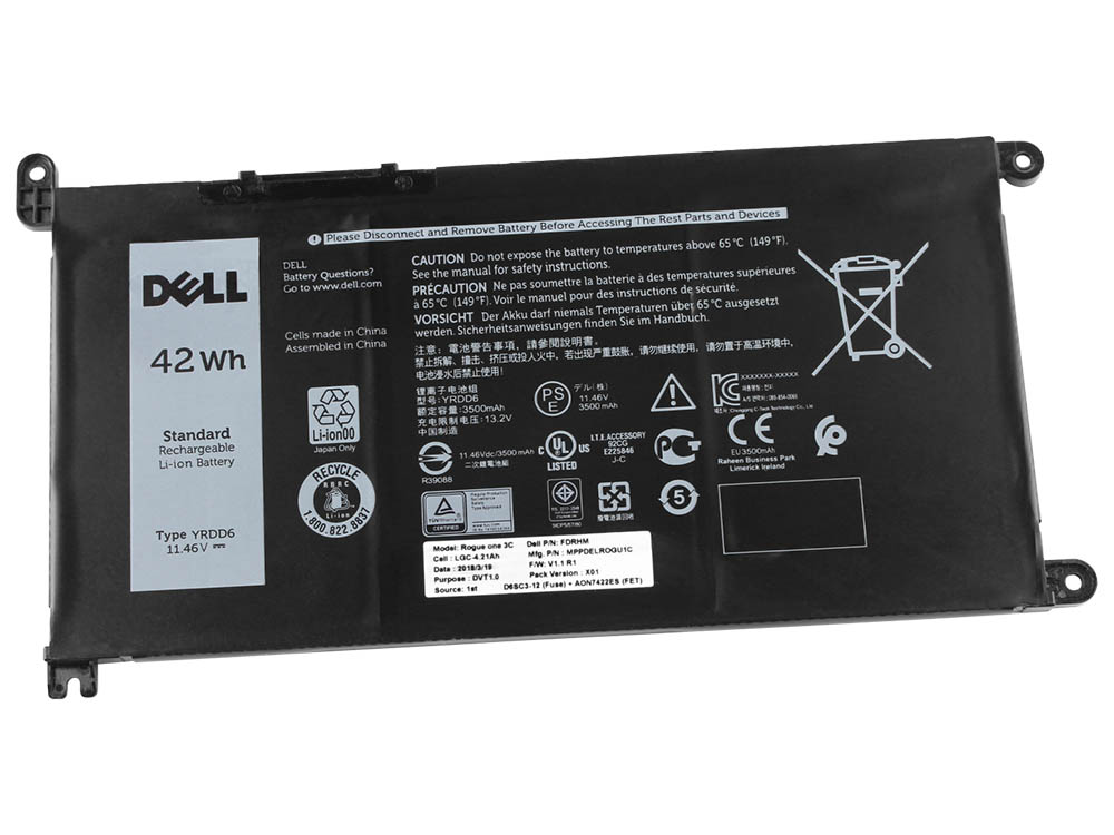 原裝 Dell Vostro 5490 P116G P116G001 電池 42Wh + 免費 送貨