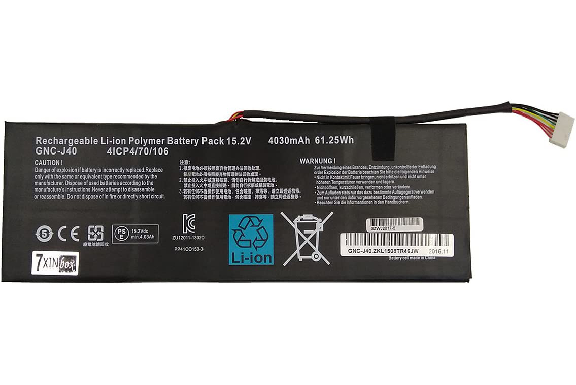 4030mAh 61.25Wh 2芯 Gateway P34w v4 電池