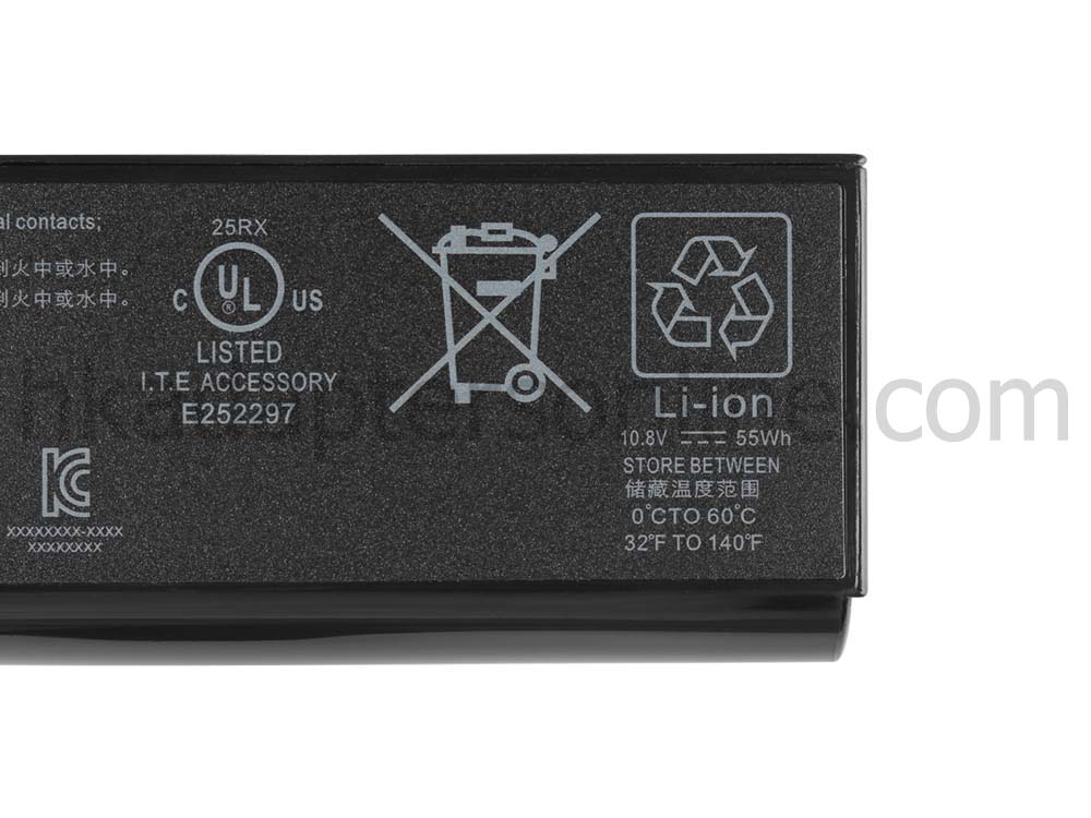 原廠 電池 55Whr 5200mAh HP 658997-541