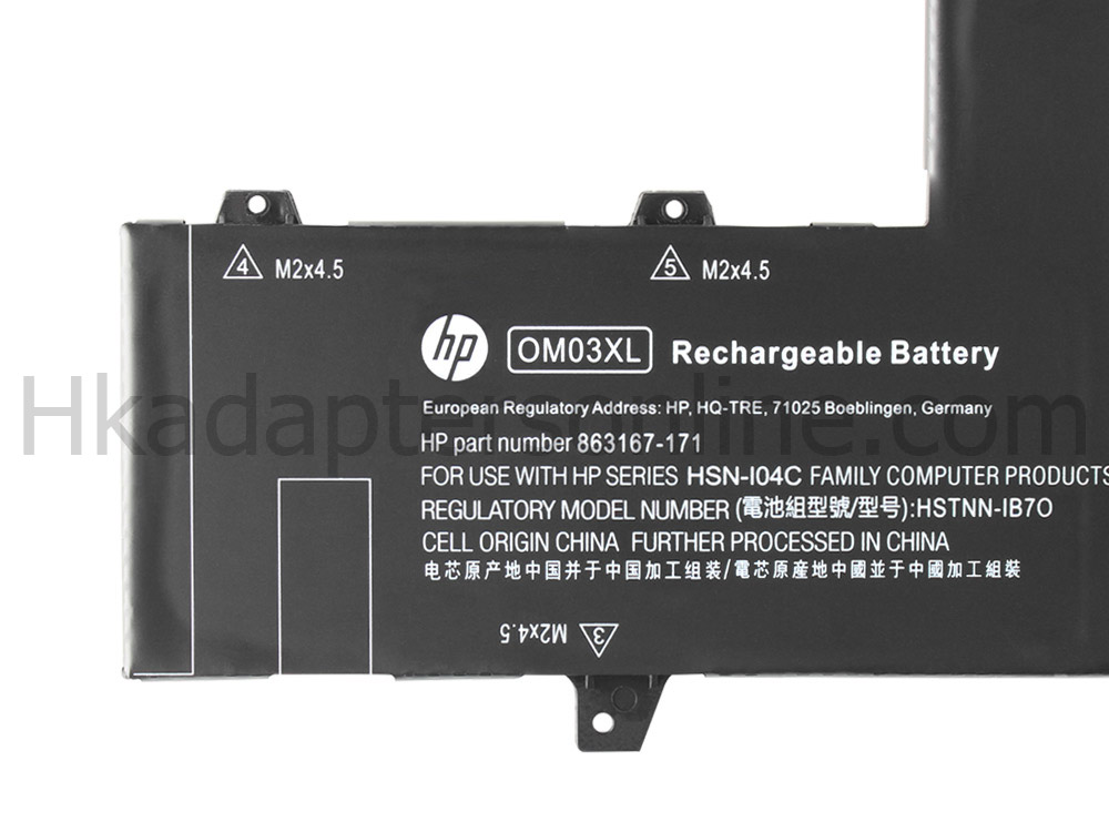 原廠 電池 57Wh 4935mAh HP 863167-171